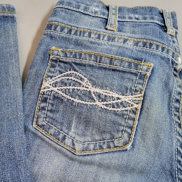 Cowgirl Tuff Bootcut Blue Jeans Girls Size 12 Rodeo - Picture 3 of 11